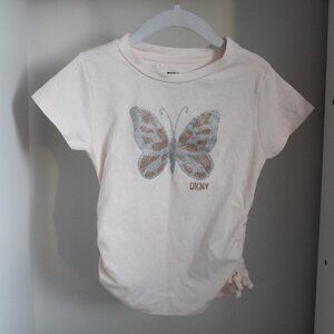 DKNY Butterfly glitter t shirt toddler girl